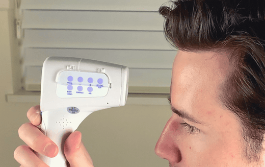 Measuring body temperature with infrared thermometer