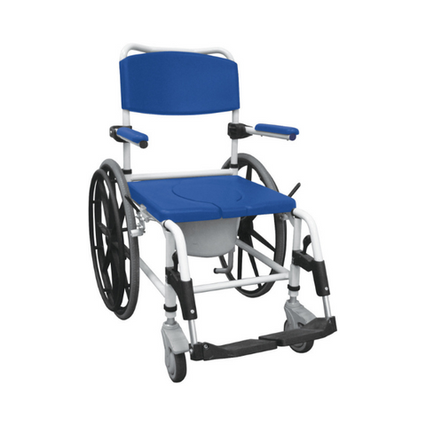 Drive Medical Wheeled Aluminum Rehab Shower Commode Chair